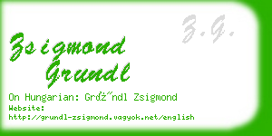 zsigmond grundl business card